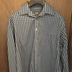 %% Merona Men's Shirt Button Up Top M Patterned